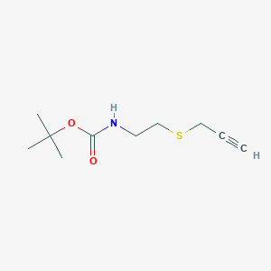 tert-Butyl N-[2-(Prop-2-yn-1-ylsulfanyl)ethyl]carbamateͼƬ