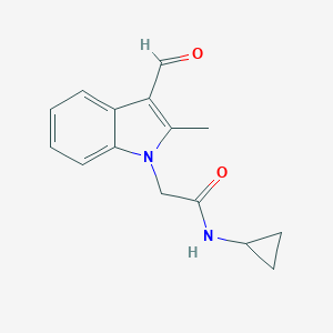 N-Cyclopropyl-2-(3-formyl-2-methyl-indol-1-yl)-acetamideͼƬ