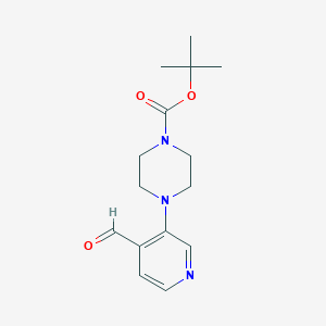 tert-Butyl 4-(4-formylpyridin-3-yl)piperazine-1-carboxylateͼƬ