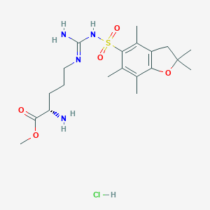 N5-[[[(2,3-Dihydro-2,2,4,6,7-pentamethyl-5-benzofuranyl)sulfonyl]amino]iminomethyl]-L-ornithine Methyl Ester HydrochlorideͼƬ