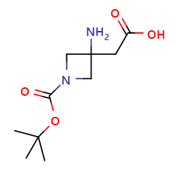 2-{3-amino-1-[(tert-butoxy)carbonyl]azetidin-3-yl}aceticacidͼƬ