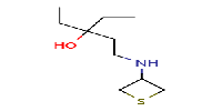 3-ethyl-1-[(thietan-3-yl)amino]pentan-3-ol图片