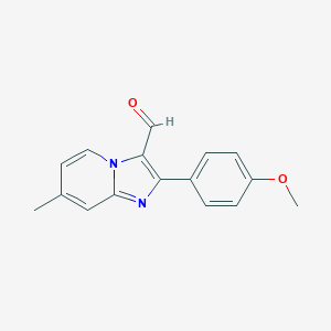 2-(4-Methoxyphenyl)-7-methylimidazo-[1,2-a]pyridine-3-carbaldehydeͼƬ