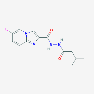 6-Iodo-N'-(3-methylbutanoyl)imidazo[1,2-a]pyridine-2-carbohydrazideͼƬ