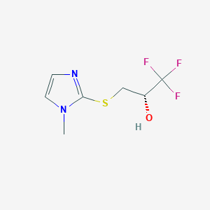 (2S)-1,1,1-Trifluoro-3-[(1-methyl-1H-imidazol-2-yl)sulfanyl]-2-propanolͼƬ