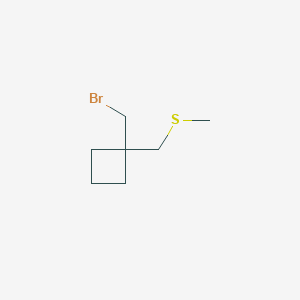 1-(bromomethyl)-1-[(methylsulfanyl)methyl]cyclobutaneͼƬ