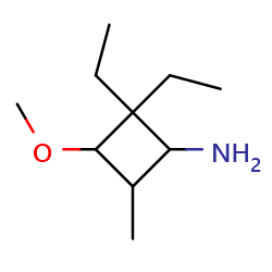 2,2-diethyl-3-methoxy-4-methylcyclobutan-1-amineͼƬ