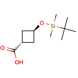 trans-3-[(tert-butyldimethylsilyl)oxy]cyclobutane-1-carboxylicacidͼƬ