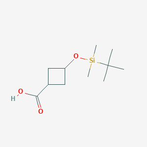 cis-3-[(tert-butyldimethylsilyl)oxy]cyclobutane-1-carboxylicacidͼƬ