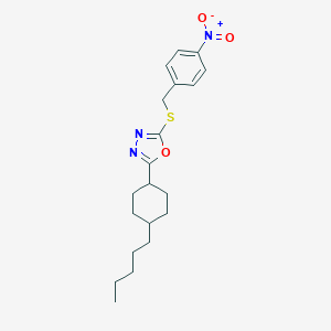 2-[(4-Nitrobenzyl)sulfanyl]-5-(4-pentylcyclohexyl)-1,3,4-oxadiazoleͼƬ