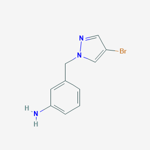 3-((4-bromo-1H-pyrazol-1-yl)methyl)anilineͼƬ