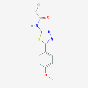 2-Chloro-N-[5-(4-methoxyphenyl)-1,3,4-thiadiazol-2-yl]acetamideͼƬ