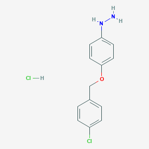 1-{4-[(4-Chlorobenzyl)oxy]phenyl}hydrazine HydrochlorideͼƬ