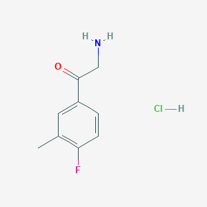 2-amino-1-(4-fluoro-3-methylphenyl)ethan-1-one hydrochlorideͼƬ