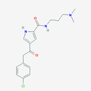 4-[2-(4-Chlorophenyl)acetyl]-N-[3-(dimethylamino)propyl]-1H-pyrrole-2-carboxamideͼƬ