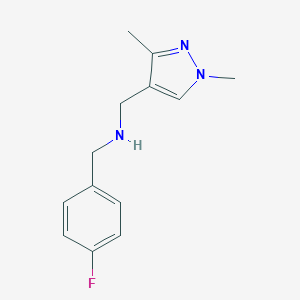 N-[(1,3-dimethyl-1H-pyrazol-4-yl)methyl]-N-(4-fluorobenzyl)amineͼƬ