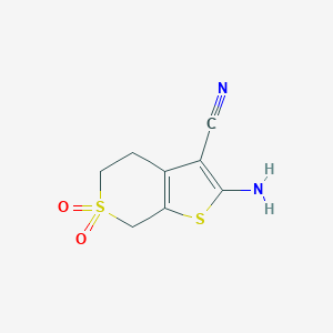 2-Amino-6,6-dioxo-4H,5H,7H-6lambda6-thieno[2,3-c]thiopyran-3-carbonitrileͼƬ