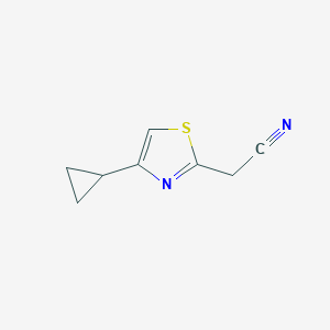 2-(4-Cyclopropyl-1,3-thiazol-2-yl)acetonitrileͼƬ