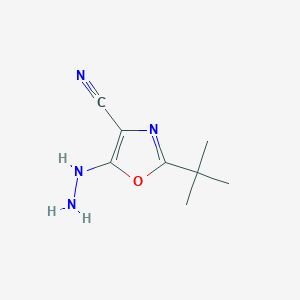 2-tert-butyl-5-hydrazinyl-1,3-oxazole-4-carbonitrileͼƬ