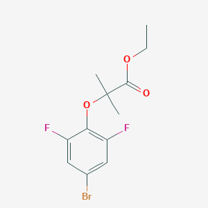 2-(4-Bromo-2,6-difluorophenoxy)-2-methylpropionic acid ethyl esterͼƬ