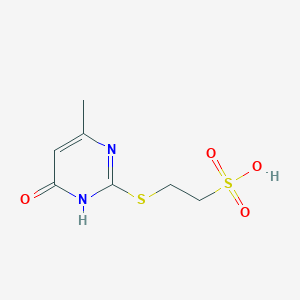 2-[(4-hydroxy-6-methyl-2-pyrimidinyl)sulfanyl]-1-ethanesulfonic acidͼƬ