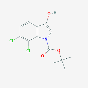 tert-Butyl 6,7-dichloro-3-hydroxy-1H-indole-1-carboxylateͼƬ