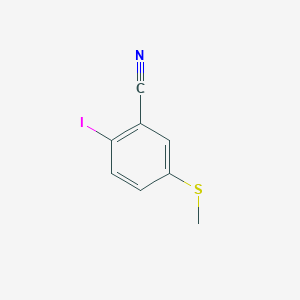 2-iodo-5-(methylsulfanyl)benzonitrile图片