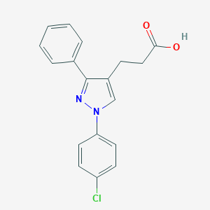 1-(4-Chlorophenyl)-3-phenylpyrazole-4-propionic acid图片