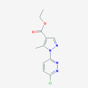 ethyl 1-(6-chloropyridazin-3-yl)-5-methyl-1H-pyrazole-4-carboxylateͼƬ