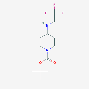 tert-Butyl 4-[(2,2,2-Trifluoroethyl)amino]piperidine-1-carboxylateͼƬ