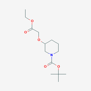 TERT-BUTYL 3-((ETHOXYCARBONYL)METHOXY)PIPERIDINE-1-CARBOXYLATEͼƬ