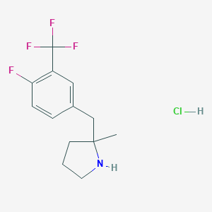 2-{[4-Fluoro-3-(Trifluoromethyl)Phenyl]Methyl}-2-Methylpyrrolidine HydrochlorideͼƬ