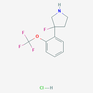 3-Fluoro-3-[2-(Trifluoromethoxy)Phenyl]Pyrrolidine HydrochlorideͼƬ