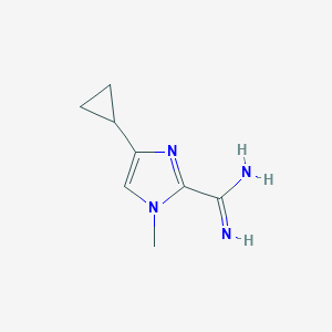 4-Cyclopropyl-1-methyl-1H-imidazole-2-carboxamidineͼƬ