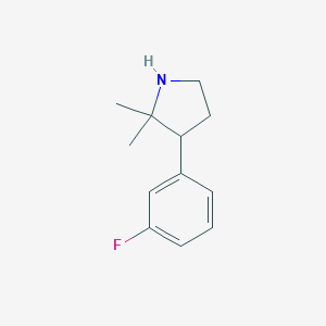 3-(3-fluorophenyl)-2,2-dimethylpyrrolidine图片