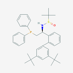 [S(R)]-N-[(1S)-1-[3',5'-双(叔丁基)[1,1'-联苯]-2-(二苯基膦)乙基]-2-叔丁基亚磺酰胺图片