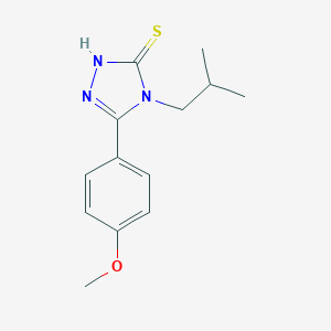 5-(4-Methoxyphenyl)-4-(2-methylpropyl)-4H-1,2,4-triazole-3-thiolͼƬ