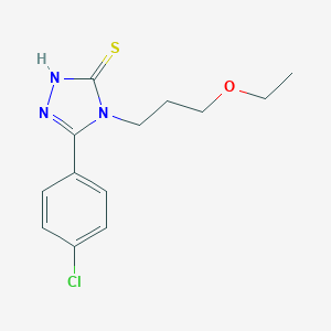 5-(4-Chlorophenyl)-4-(3-ethoxypropyl)-4H-1,2,4-triazole-3-thiol图片