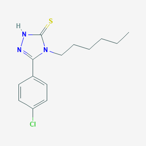 5-(4-Chlorophenyl)-4-hexyl-4H-1,2,4-triazole-3-thiolͼƬ