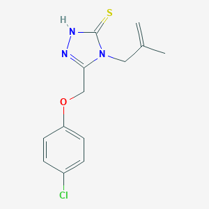 5-(4-Chlorophenoxymethyl)-4-(2-methylprop-2-en-1-yl)-4H-1,2,4-triazole-3-thiol图片