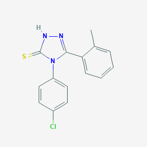 4-(4-Chlorophenyl)-5-(2-methylphenyl)-4H-1,2,4-triazole-3-thiol图片