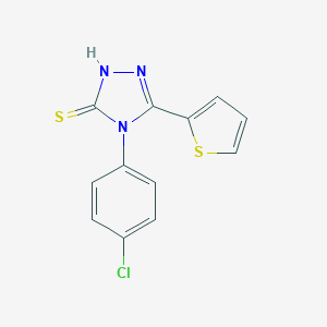 4-(4-Chlorophenyl)-5-(thiophen-2-yl)-4H-1,2,4-triazole-3-thiolͼƬ