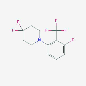 4,4-Difluoro-1-(3-fluoro-2-(trifluoromethyl)-phenyl)piperidineͼƬ