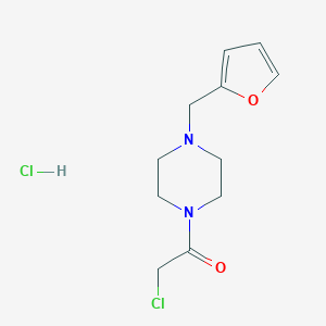 2-chloro-1-[4-(furan-2-ylmethyl)piperazin-1-yl]ethan-1-one hydrochlorideͼƬ