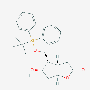 (3aR,4S,5R,6aS)-4-(tert-Butyldiphenylsilyloxy)methyl-5-hydroxy-hexahydro-2H-cyclopenta[b]furan-2-oneͼƬ