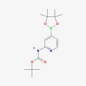 tert-butylN-[4-(tetramethyl-1,3,2-dioxaborolan-2-yl)pyridin-2-yl]carbamateͼƬ