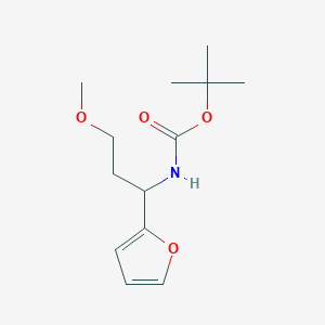 tert-butyl N-[1-(furan-2-yl)-3-methoxypropyl]carbamateͼƬ