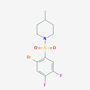 1-((2-Bromo-4,5-difluorophenyl)sulfonyl)-4-methylpiperidineͼƬ