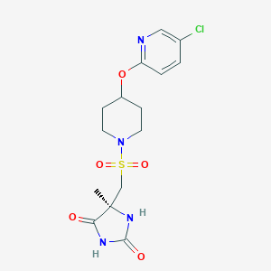 2,?4-?Imidazolidinedione,5-?[[[4-?[(5-?chloro-?2-?pyridinyl)oxy]?-?1-?piperidinyl]?sulfonyl]?methyl]?-?5-?methyl-?,(5R)?-ͼƬ