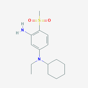 N1-Cyclohexyl-N1-ethyl-4-(methylsulfonyl)-1,3-benzenediamineͼƬ